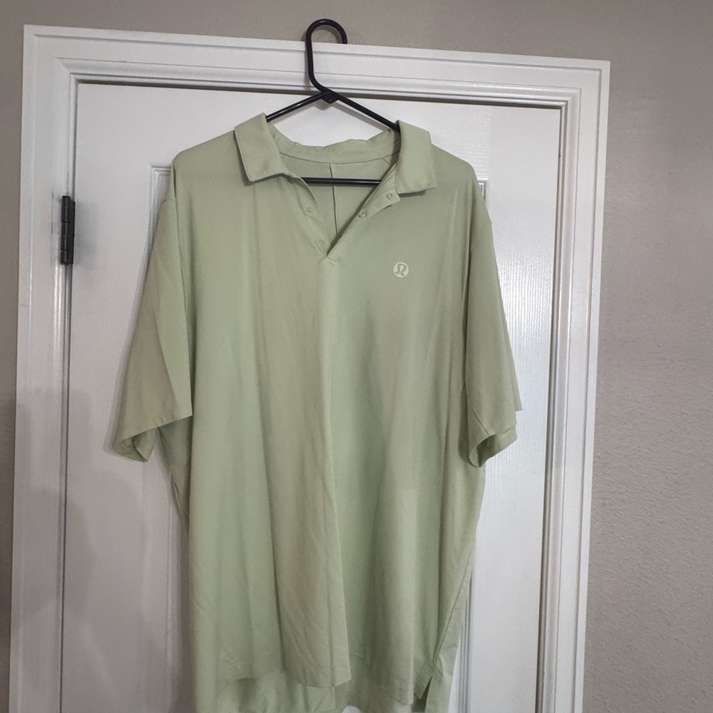 Men's Lululemon mint Green Polo Shirt